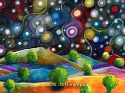 Desert Starscape, Southwest Painting