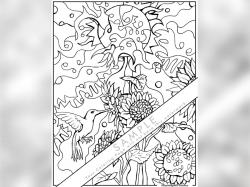 Hummingbird Solstice Coloring Page
