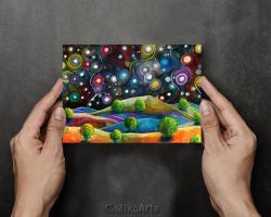 Desert Starscape, Southwest Desert 5x7 Greeting Cards